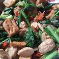 Cooksnap dari Dyan Momot untuk resep Cah sawi tempura tabur tahu pedas