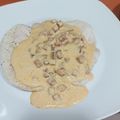 El cooksnap de Almudena Collado cuando hizo Filetes de pavo en salsa de chorizo con nata.