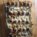El cooksnap de Sarita Rodríguez Santos cuando hizo Albóndigas con verduras al horno y salsa de queso con romero.