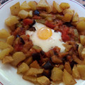 El cooksnap de M.Ángeles cuando hizo Pisto de berenjena.
