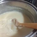 El cooksnap de AnaMar cuando hizo Manjar blanco cruceño.