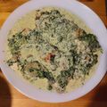 El cooksnap de Ángel Navarro cuando hizo Salmón en salsa cremosa con espinacas baby.
