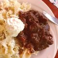 Törzsök Éva Cooksnap-ja, amikor elkészítette a(z) Marhapofa pörkölt receptet.