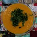 El cooksnap de Febe Ortega cuando hizo Sopa crema de zapallo y zanahoria.