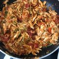 El cooksnap de Justine Ortega Monsalve cuando hizo Spaguetti de zucchini o calabacín.