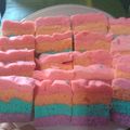 Cooksnap dari Ika Setyowati untuk resep Bolu kukus pelangi mudah, lembut dan ekonomis