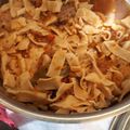 El cooksnap de patolandia_03 cuando hizo Tallarines súper caseros. ESPINACAS de harinas INTEGRAL Y ARROZ.