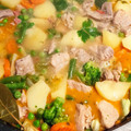 El cooksnap de David cuando hizo Menestra con carne de pavo, cerdo o ternera.