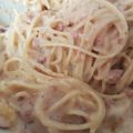 Cooksnap dari Nandya untuk resep Fettucini carbonara (saus keju) yummy bgtt😋