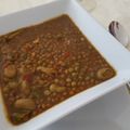 El cooksnap de Becky cuando hizo Lentejas pardinas con habas y guisantes ternos orgánicos.