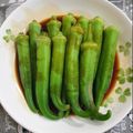 愛吃的小芸 的 簡單日式風味（素食）秋葵料理 cooksnap