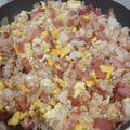El cooksnap de Jenny cuando hizo Arroz "chino" con bacon y perejil 🌿.