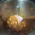 El cooksnap de Monica Godoy cuando hizo Pollo con almendras con Monsieur Cuisine o Thermomix.