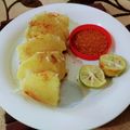 Sumreen Farooq's cooksnap of when they made Street style Shakar qandi chat. Sweet potato chat.