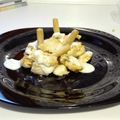 El cooksnap de Antonio Marin cuando hizo Cachos de pollo con salsa de Queso azul.