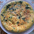 El cooksnap de Zaira cuando hizo Tortilla de espinacas y jamón.