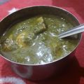 Nischay का कुकस्नैप जब उन्होंने आलू पालक(Aloo palak recipe in Hindi) बनाया था।