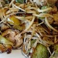 El cooksnap de Berenice Jasso cuando hizo Pollo con verdura y fideo chino.