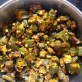 chutki sood's cooksnap of when they made Dahi Bhindi masala gravy.