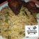 hafsycakes nd more's cooksnap of when they made Jollof and fried rice,with pepper chicken and salad.