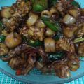 Cooksnap dari Ditha Larasati untuk resep Tumis asin cumi, tempe dan jamur pedas