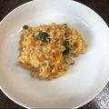 Chris Jacobs's cooksnap of when they made Butternut squash risotto with crispy coppa.