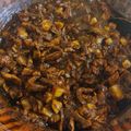 El cooksnap de Guadalupe López cuando hizo Bistec de cerdo en chile pasilla.