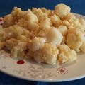 El cooksnap de Disfruta cocinando con Fernando cuando hizo Coliflor al ajillo con huevo.