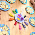 El cooksnap de Rocio BG cuando hizo Glasé real para decorar cookies.