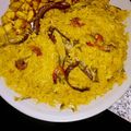 Chef May's cooksnap of when they made Palm Oil Rice.