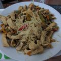El cooksnap de juanlu dgdg cuando hizo Fideos de arroz con pollo y verduras.