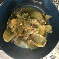 El cooksnap de Sarita Rodríguez Santos cuando hizo Alcachofas en salsa verde con jamón.
