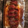 Jeremy Schmidt's cooksnap of when they made Brad's bacon wrapped stuffed venison loin.