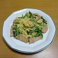 55才のおじさん's cooksnap of when they made 小松菜とボロニアソーセージの卵炒め.