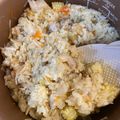 黃詩倩 的 「親子」香菇高麗菜豬肉炊飯 cooksnap