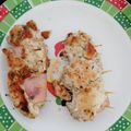 El cooksnap de Pethy cuando hizo Pollo con Jamón y Queso.