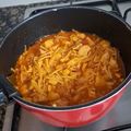 El cooksnap de Carla Reina cuando hizo Caldillo de fideos gordos con pollo y patata.