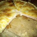 El cooksnap de Fernanda Lopez cuando hizo Tarta de jamón y queso .