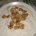 El cooksnap de mjza cuando hizo Crema de coliflor con gambas 4 ingredientes.