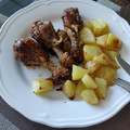 El cooksnap de Juan cuando hizo Jamoncitos de pollo al ajillo con limón.