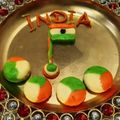 Priya Mulchandani का कुकस्नैप जब उन्होंने 🇮🇳 तिरंगी इंस्टेंट पेड़ा (tirangi instant pedrecipeep in Hindi) बनाया था।