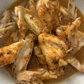 El cooksnap de Ana Pernas cuando hizo Alas de pollo al ajillo.
