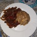 El cooksnap de 🐵 cuando hizo Arroz chaufa con jamón.