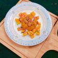 Mrs Farhan's cooksnap of when they made Coconut mango balls.