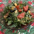 El cooksnap de Eduardo Agudo Alba cuando hizo Ensalada de colores, con altramuces (lupines).