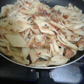 El cooksnap de Carla Gaibor cuando hizo Macarrones con atún.