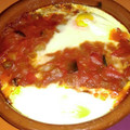 El cooksnap de Mery cuando hizo Huevos horneados al pisto.