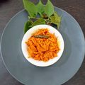 Chandra kamdar का कुकस्नैप जब उन्होंने कच्ची हल्दी अदरक की सब्जी (Kachhi Haldi adrak ki sabzi recipe in Hindi) बनाया था।
