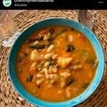 El cooksnap de Josemi CilantroYHierbabuena cuando hizo Alubias blancas con bacalao.