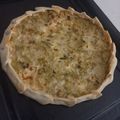 El cooksnap de Zoe Agustinelli cuando hizo Tarta de puerros y queso.